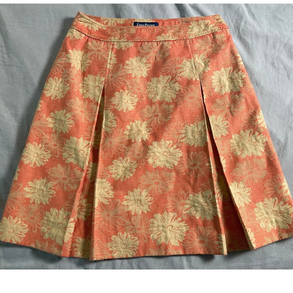 Evan - Picone Floral Pattern Skirt SZ 6 Y2K